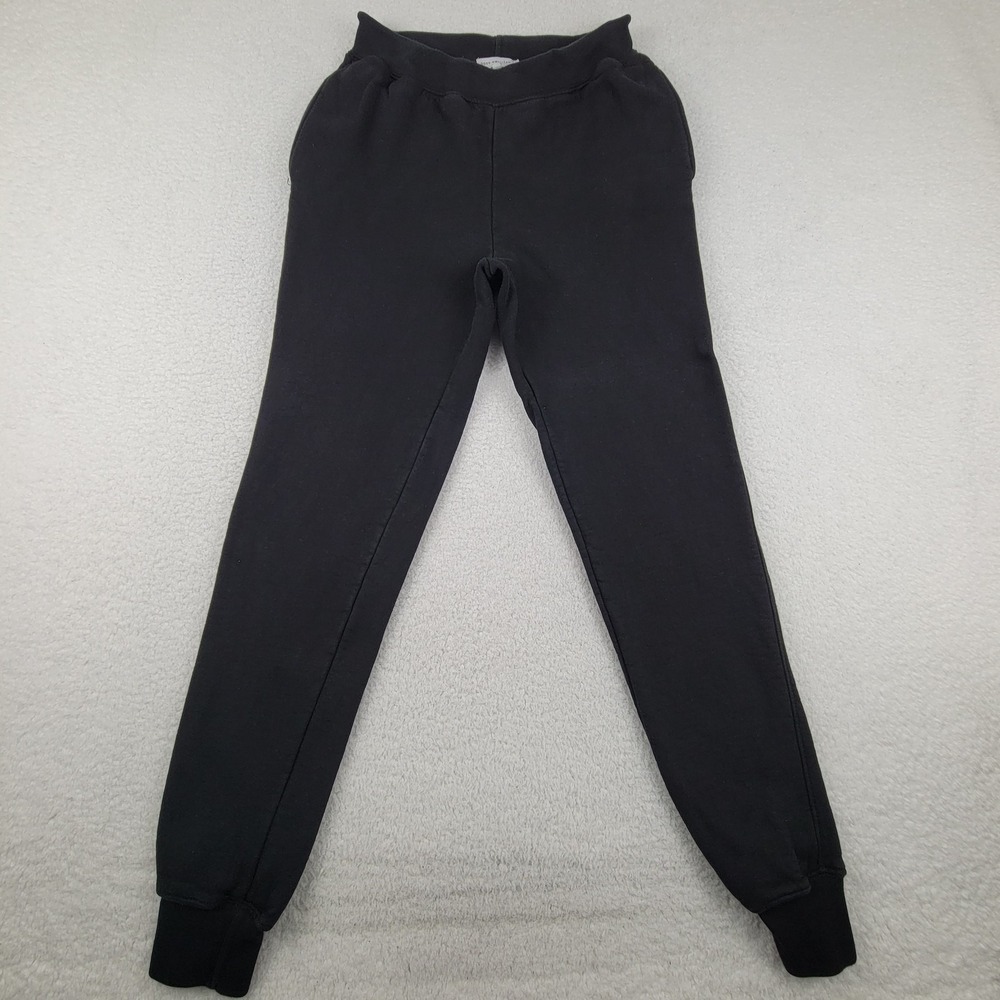 Good American Pants Womens 2 Joggers Sweatpants High Rise Fleece Made in USA‎